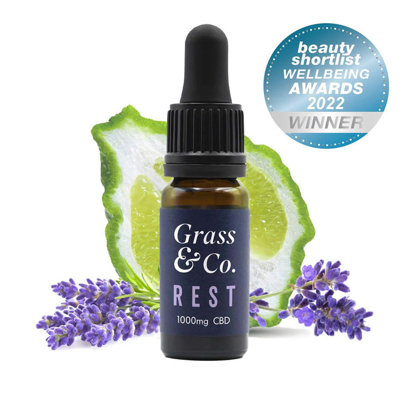 REST 1000mg (11%) CBD Oil Drops - Grass & Co.